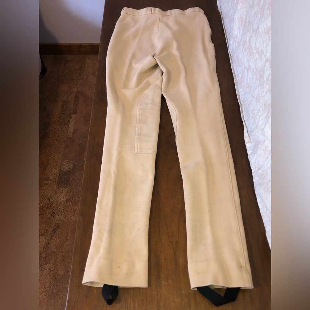 Saxon Kids Beige Riding Breeches - size Child = C16 - Picture 5 of 15